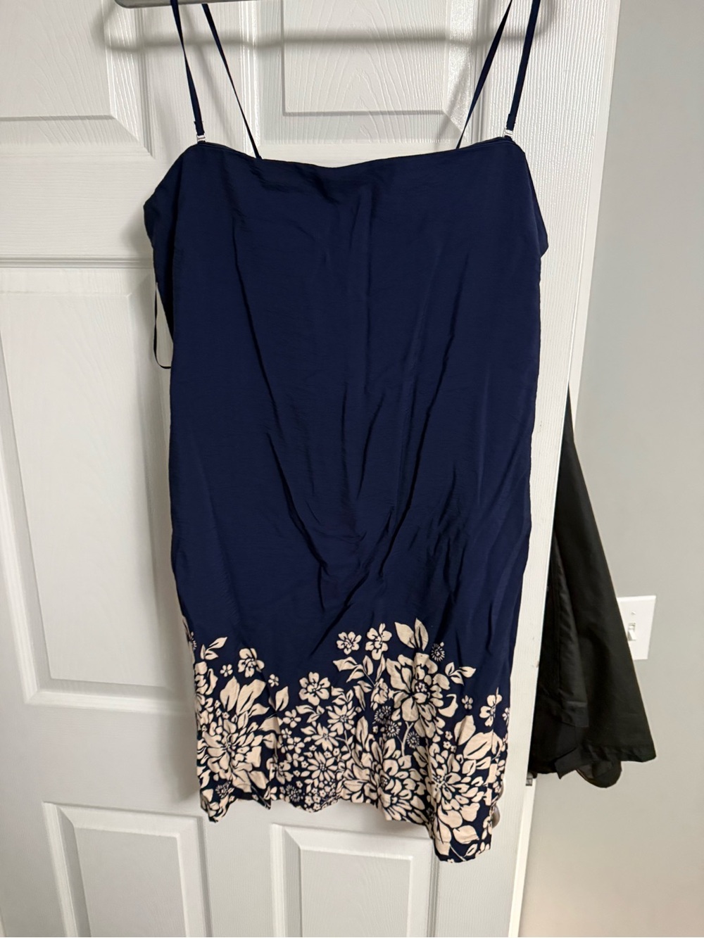 Abercrombie & Fitch Navy Skort Dress with Cream Floral Hem